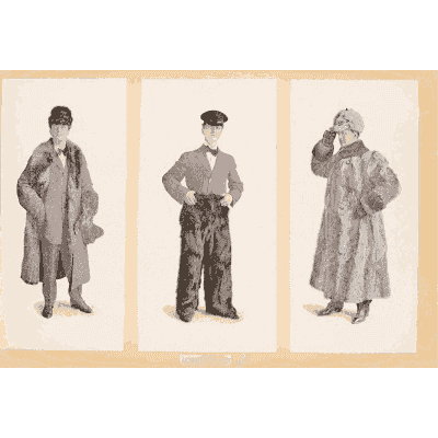 Three men in overcoats - Fashion Plates - 1880