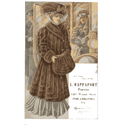 Woman in a fur coat - Fashion Plates - 1880
