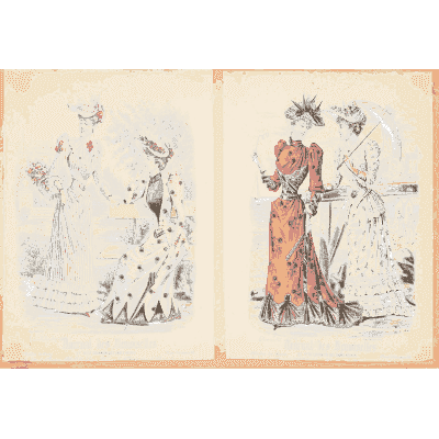 Bridal party and day dresses - Fashion Plates - 1880
