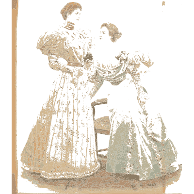 Two women in high-collared gowns - Fashion Plates - 1880