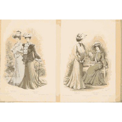 Two women in tea gowns - Fashion Plates - 1880