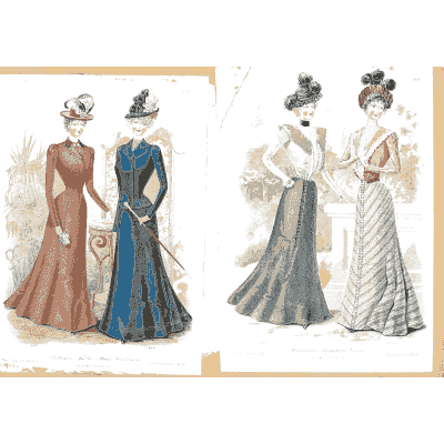 Women in tailored gowns - Fashion Plates - 1880