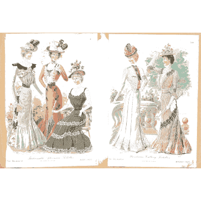 Women and children in white dress 01 - Fashion Plates - 1880