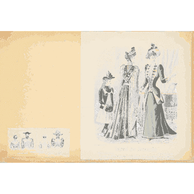 Women in dark walking dresses - Fashion Plates - 1880