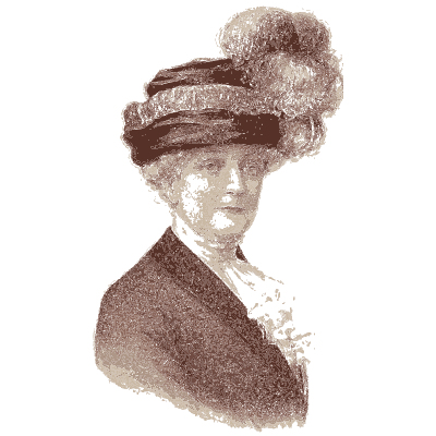 Woman in a fur hat - Fashion Plates - 1880