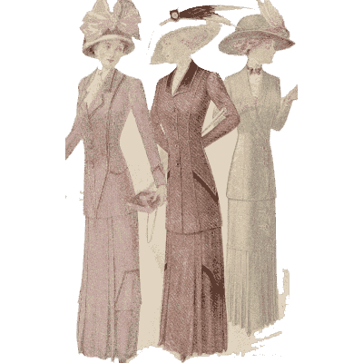 Three women in long coats 03 - Fashion Plates - 1880