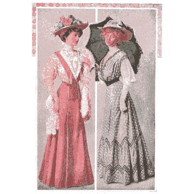 Two women with umbrellas - Fashion Plates - 1880