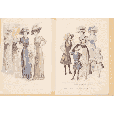 Women and children in day dress 02 - Fashion Plates - 1880