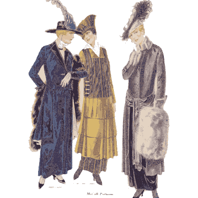 Three women in long coats 04 - Fashion Plates - 1880