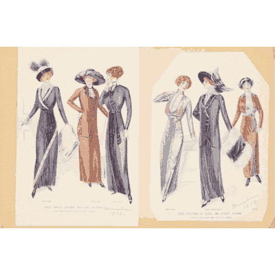 Women in narrow evening gowns - Fashion Plates - 1880