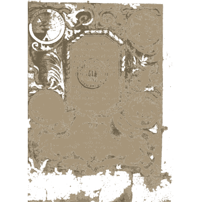 Faded title cartouche frame - Devises et Emblemes Anciennes et Modernes - 1699