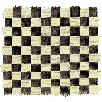 Magnified woven cloth - Amusement Microscopique (Mikroskopische Gemuths- und Augen-Ergotzung) - 1764