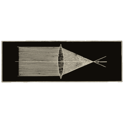 Lens diagrams page - Elements of Astronomy - 1875