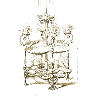 Tiered cast iron flower stand - Macfarlane's Castings: Ornamental Fountains and Park Furniture - 1882