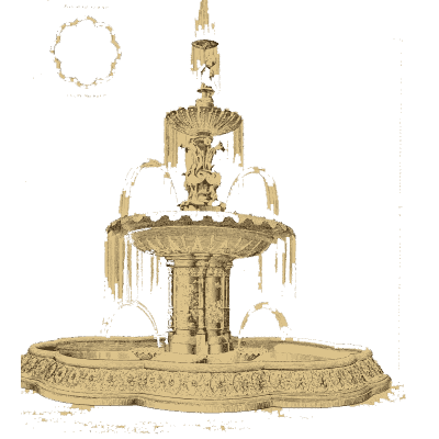 Tall tiered fountain - Macfarlane's Castings: Ornamental Fountains and Park Furniture - 1882