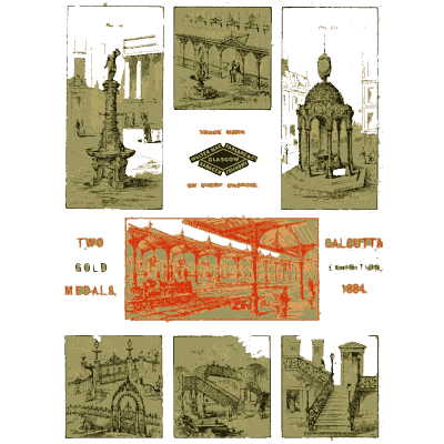 Foundry catalogue title page - Macfarlane's Castings: Ornamental Fountains and Park Furniture - 1882