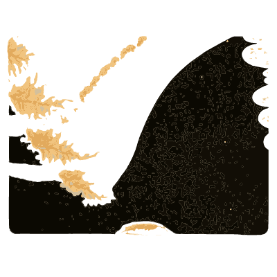 Pale jellyfish on black - Medusae of the World, Volume 3 - 1910