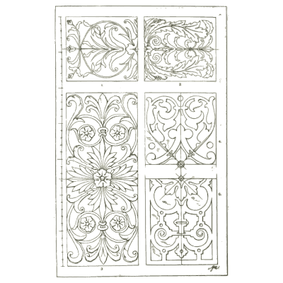 Renaissance ornamental panels - Handbook of Ornament - 1900