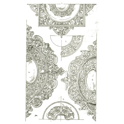 Strapwork borders and fillings - Handbook of Ornament - 1900