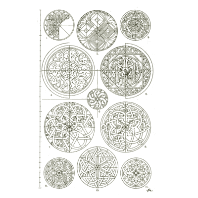 Circular panels - Handbook of Ornament - 1900