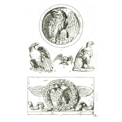 Eagle ornaments 02 - Handbook of Ornament - 1900