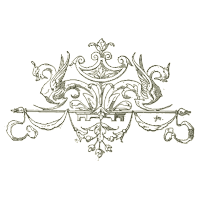 Dolphin cresting ornament - Handbook of Ornament - 1900