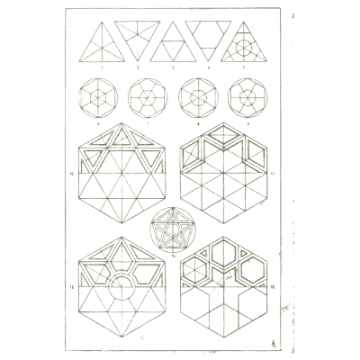 Polygon construction diagrams - Handbook of Ornament - 1900
