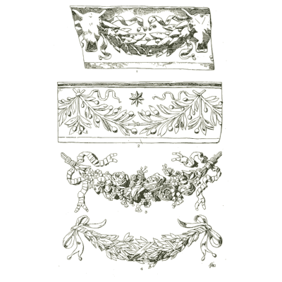 Garlands and festoons - Handbook of Ornament - 1900