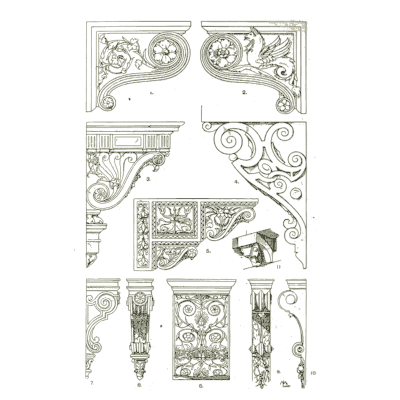 Brackets and corbels - Handbook of Ornament - 1900