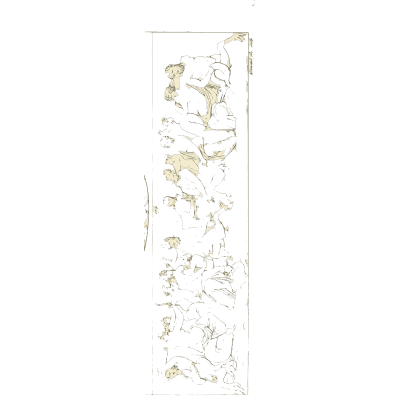 Narrow band of carved figures - Galerie Mythologique, Volume 1 - 1811
