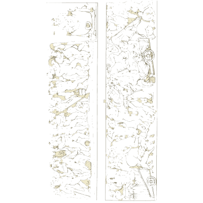 Two tall carved friezes - Galerie Mythologique, Volume 1 - 1811