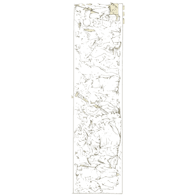 Long crowded frieze of figures - Galerie Mythologique, Volume 1 - 1811