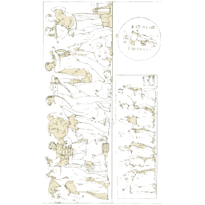 Tall friezes beside framed panels - Galerie Mythologique, Volume 1 - 1811