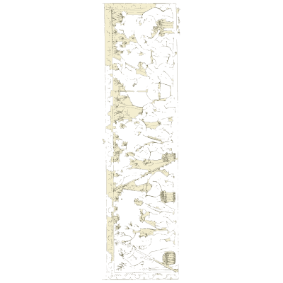 Tall narrow frieze of figures - Galerie Mythologique, Volume 1 - 1811