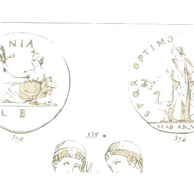 Two large coins with seated figures - Galerie Mythologique, Volume 1 - 1811