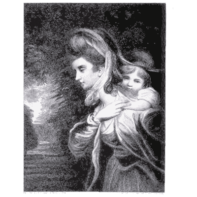 Mother and child - Peterson's Magazine - 1848