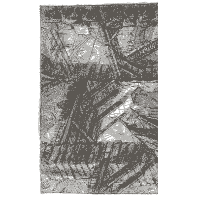 Fallen beams on prison steps - Carceri d'Invenzione - 1761