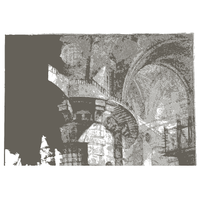 Prison vault springing from a pier - Carceri d'Invenzione - 1761