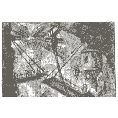 Beam across a prison vault - Carceri d'Invenzione - 1761