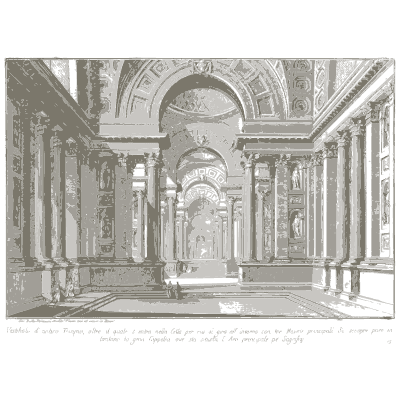 Urn on a pedestal below a dome - Opere Varie di Architettura - 1750