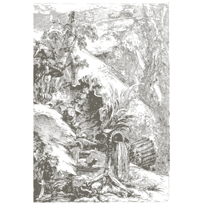 Rocks and broken reliefs - Opere Varie di Architettura - 1750