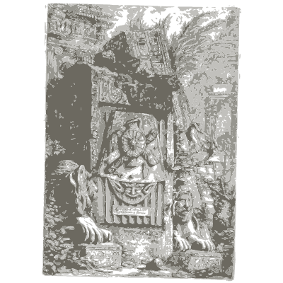 Carved tablet set in rockwork - Opere Varie di Architettura - 1750