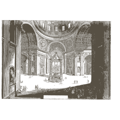 Crossing of Saint Peters - Vedute di Roma - 1778