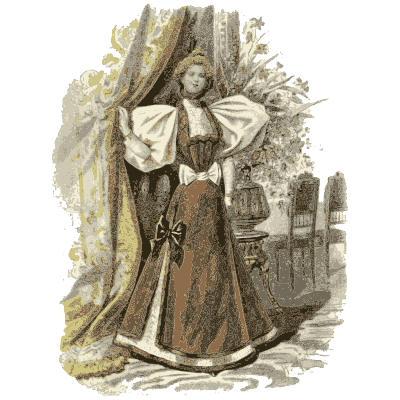 Woman in puffed sleeves - Dame Fashion: Paris-London, 1786-1912 - 1913