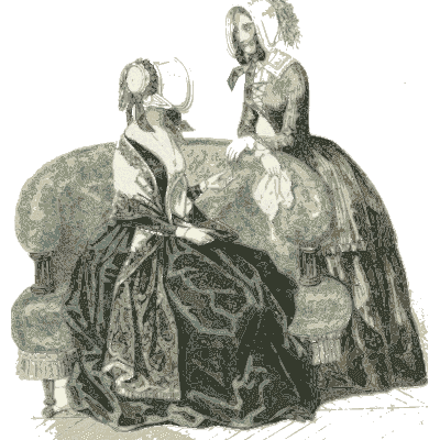 Two women on a deep sofa - Dame Fashion: Paris-London, 1786-1912 - 1913