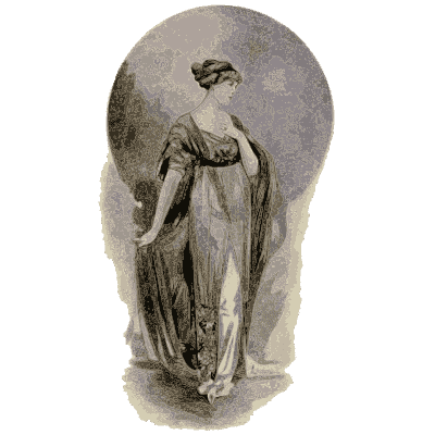 Woman in a high-waisted gown - Dame Fashion: Paris-London, 1786-1912 - 1913