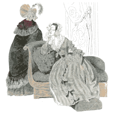 Two women on low chairs - Dame Fashion: Paris-London, 1786-1912 - 1913