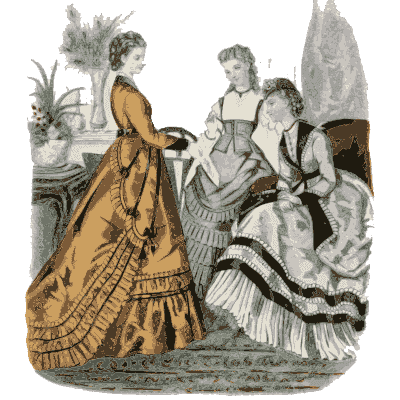 Three women in draped gowns - Dame Fashion: Paris-London, 1786-1912 - 1913