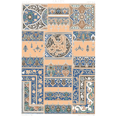 Illuminated page plate in blue