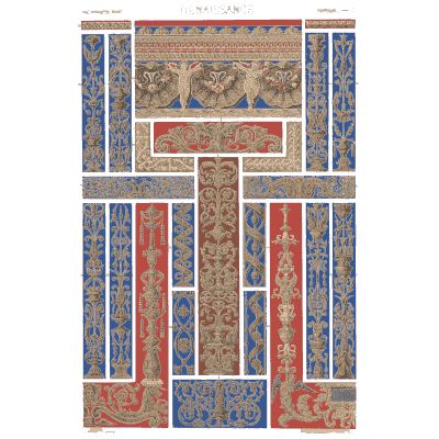 Illuminated border plate in red